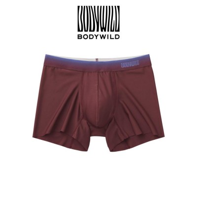 Трусы мужские боксеры-брифы бордовые бесшовные BODY WILD BWV001B_43