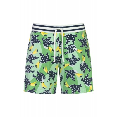 Шорты женские зеленые с рисунком MEY 1220054_1284 Шорты женские зеленые с рисунком MEY 1220054_1284